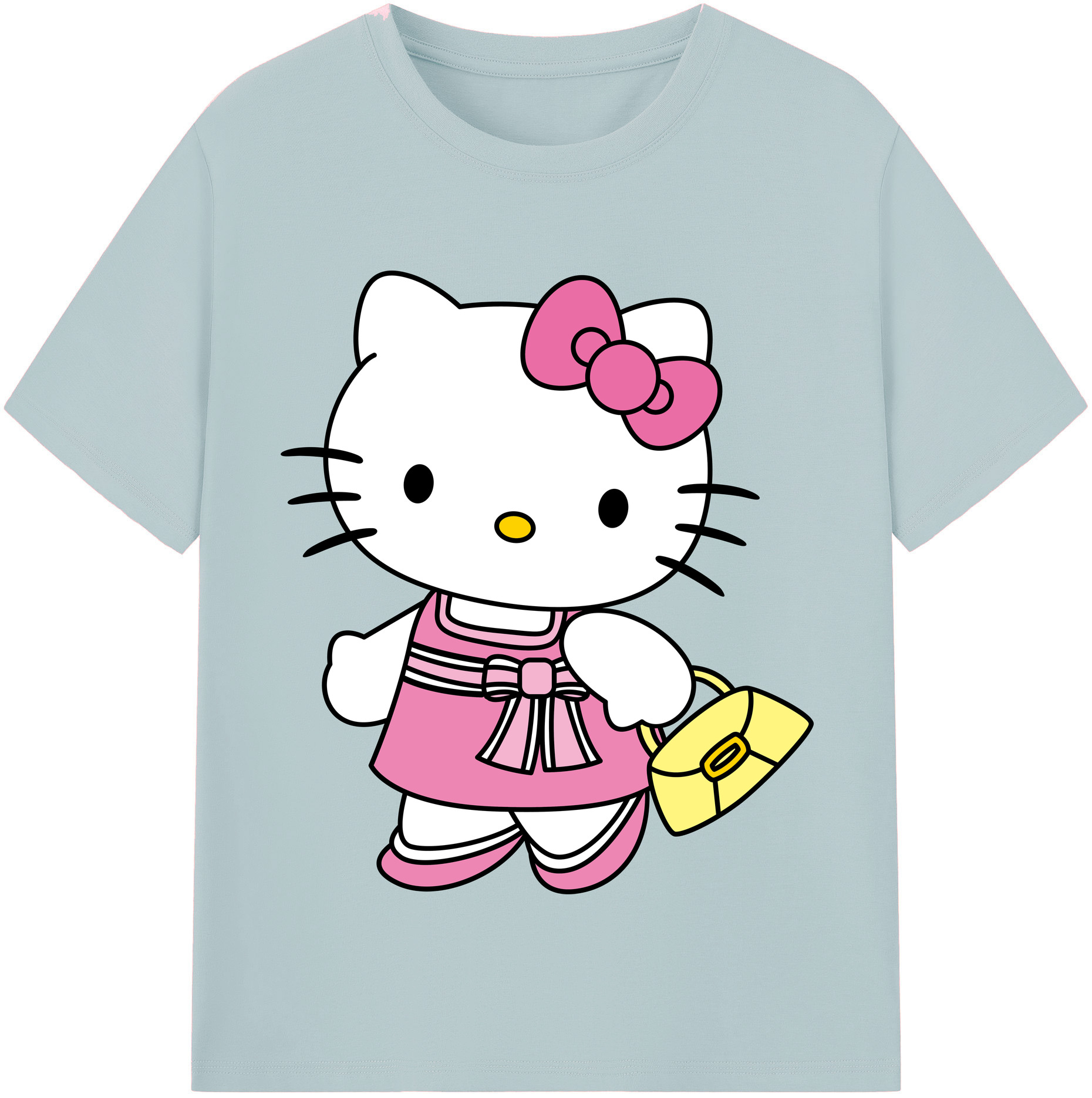 （画像用） Hello Kitty ハローキティ 綿100％半袖Tシャツ（フロントプリント）